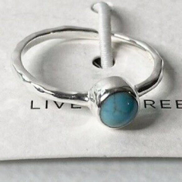 Pura Vida Ring 925 Silver Turquoise Boho Ring Size 7 - Picture 6 of 15